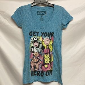 Marvel Superheroes “Get Your Hero On” Tee Size S
